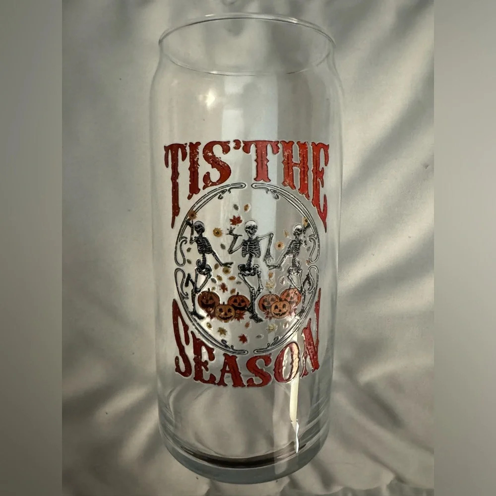 20oz Halloween Glass Can Cup